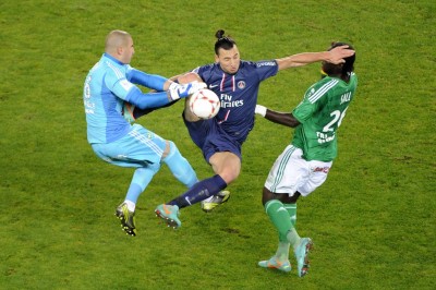 Zlatan Ibrahimovic (PSG vs St-Etienne, Paris, FRANCE, 2012) Copyright JEAN-MARIE HERVIO